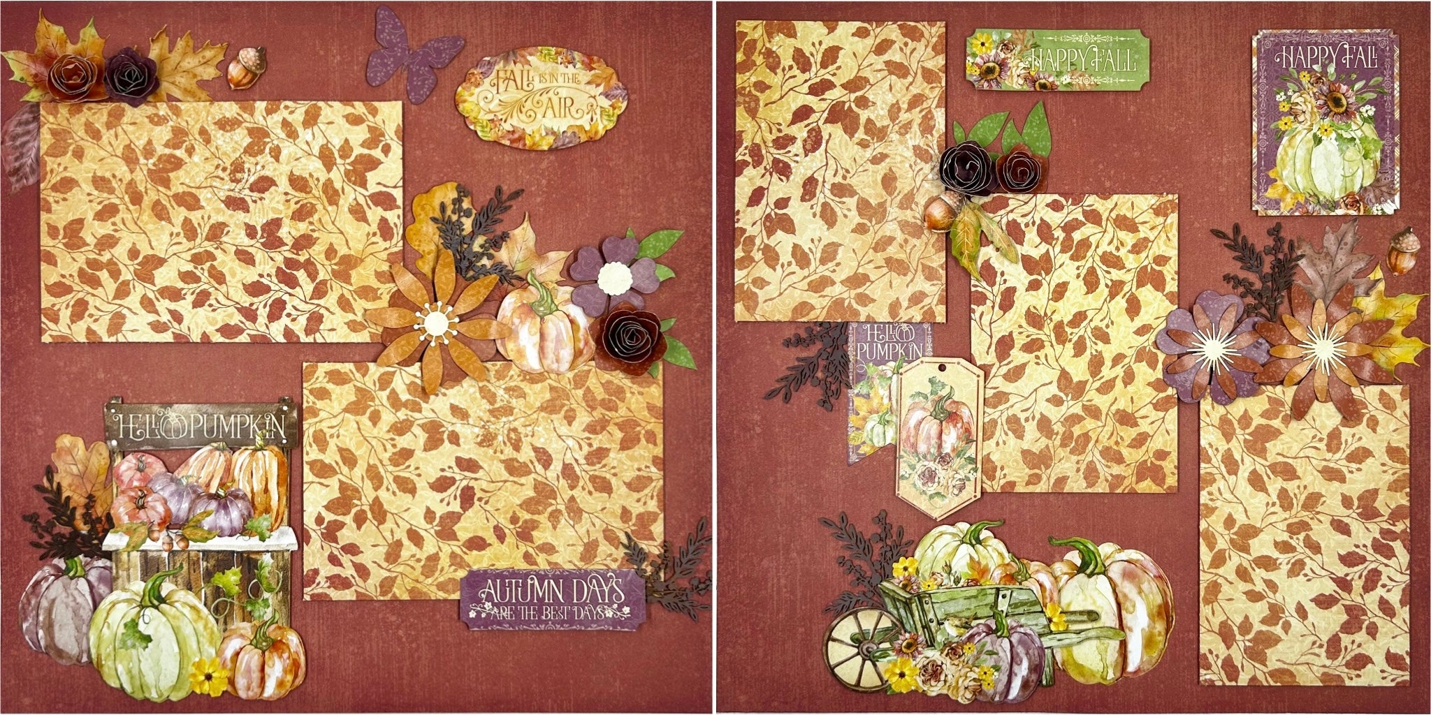 Happy Fall 2-Page Layout (Virtual Class 78)